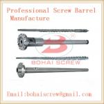 stainless steel screw single screw and barrel, plastic PVC screw barrel