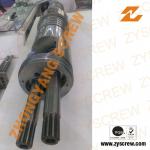 Extruder conical twin screw barrel / conical double screw and barrel/pvc screw and barrel