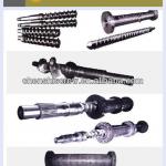 Extruder machine feed screw and barrel/rubber extruder screw barrel for rubber machine