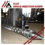 Single injection screw barrel for plastic injection molding machine