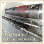 extruder screw barrel/conical twin screw barrel design for wpc