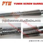 conical twin extruder screw and barrel for plastic extruder
