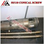 Full Covering 55/110mm Twin Conical Screw&amp;Barrel/Cylinder for Plastic Extruder Machine