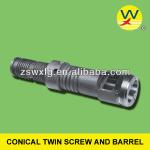 Chrome plating conical double screw and barrel
