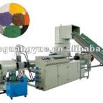 Plastic scraps recycling and granulating machine
