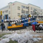 HDPE flakes double steps granulating machine