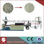 PE bottle flakes waste plastic granulating line