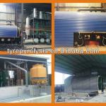 2013 updated design 6th generation waste tyres pyrolysis equipment with 2 years warranty and lifetime maintance