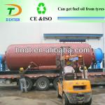 10 ton Q345R waste tyre pyrolysis oil plant to diesel