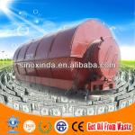 XINDA Scrap plastic/rubber/tires pyrolysis crude oil plant with new cooling system