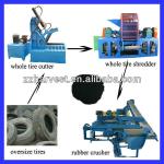 China automatic tire shredder/tyre recycle line best price-