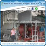 Waste rubber processing device with capacity of 8-10 tons per day