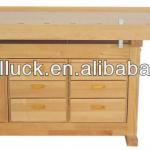 Beech wooden working bench