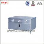 Stainless Steel Center Island Work Bench For Fast Food Restaurant