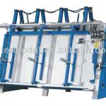 Hydraulic door frame assembly machine