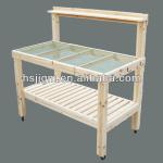log 100% solid wooden working bench