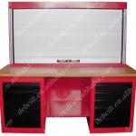 Metal garage workbench, Steel work table, Steel workbench with drawers AX-3120-B1