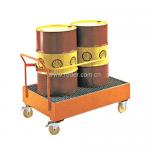 oil moving spillage holding trolley/drum trolley