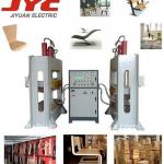HF wood bending hot press