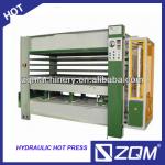 Wood machine hot press