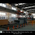 Full-automatic prodution line for floor making