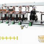 Six lines multiple spindle carpenter drill machine