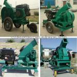 high capacity diesel wood chipper machine with tractor