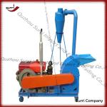 Surri low noise small wood branch crusher into sawdust