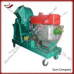 Surri Low noise and high output diesel wood shaving crusher