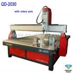 large wood cnc router with rotary axis QD-2030