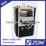 Double-side wood thicknesser