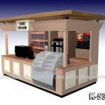 wooden hot dog kiosk-