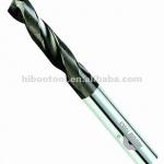 Solid carbide drill bit for cutting super hard materials-