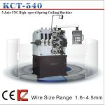 KCT-540 China High-speed CNC Compression Spring Making Machine &amp; spring coiler &amp; steel wire coiler