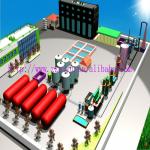 No pollution tubular type waste oil recycling system-