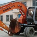 used hitachi 125-5 wheel excavator