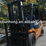 toyota forklift 3t 7FD30, used forklift toyota 3t, 3 mast 5m lfting height, original from japan