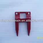 good qualtity 65Mn steel deep red two holes durable crooked casting combine harvester blade
