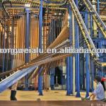 Aluminum Vertical Hand-feel Wood Grain Powder Coating System-