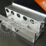 Precision machined part with sheet metal fabrication