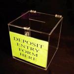 Simple and Fashionable Acrylic Memo Box Clear
