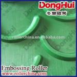 Embossed Roller-56.750*6000mm,for hot fabric,3D pattern,laser engraving,made by Shanghai Donghui Roller