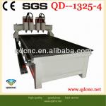 Multi Heads CNC Wood Router with Rack Gear and DSP QD-1325-4