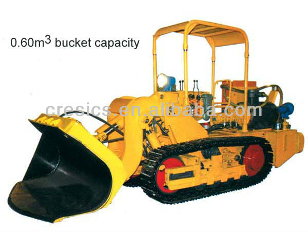 0.6CBM multipurpose side dumping crawler loader