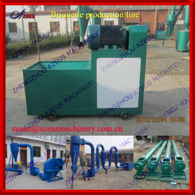 0086-15188378608 Henan charcoal briquette machinery factory supply wood sawdust charocal briquette machine