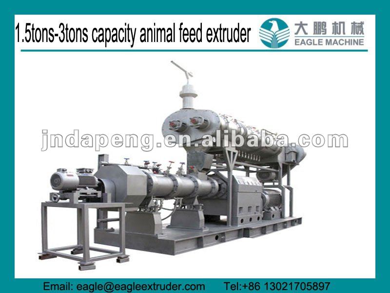 1.5-3tons pet food and animal food pellet fish food extruder machine