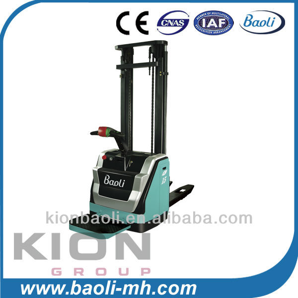 1.5ton electric pallet stacker/ walkie/rider stacker/ battery truck/electric forklift manual