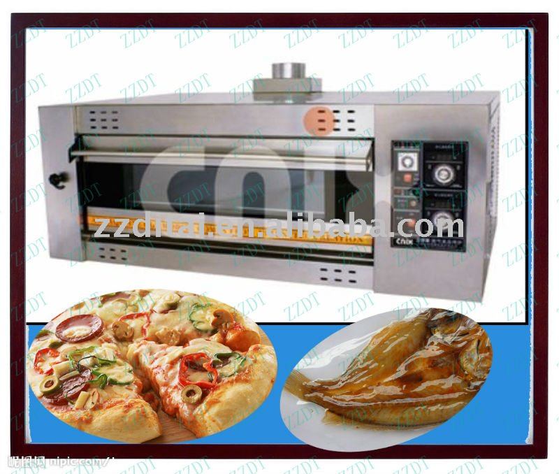 1 layer 2 pan multi-function bakery gas deck oven for gas oven