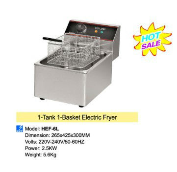 1-Tank 1-Basket Electric Fryer