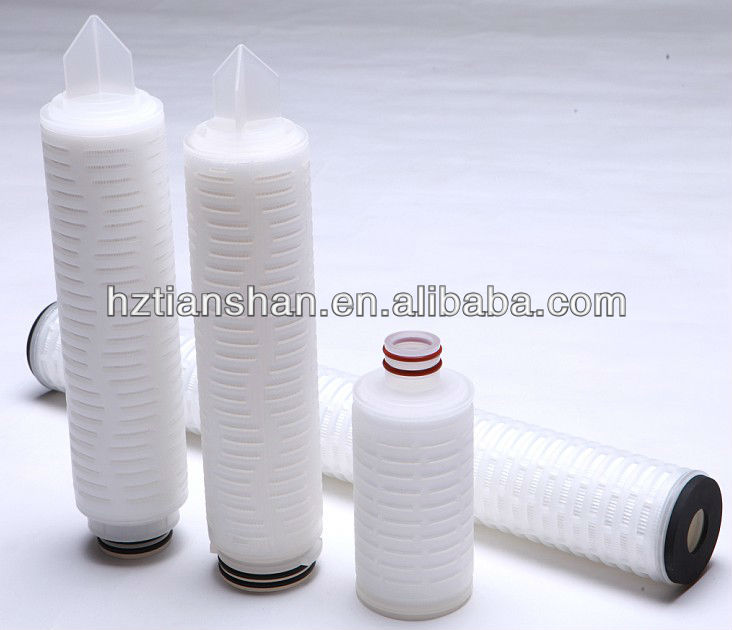 10 inch Polypropylene PP Pleated Filter Cartridges for Filtering Housing (SGS test with FDA standard)